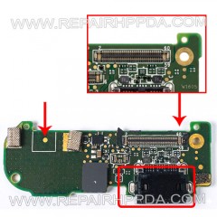 WLAN IO PCB ( 60 Pins, with Type C connector ) Replacement for Honeywell Dolphin CT30XP